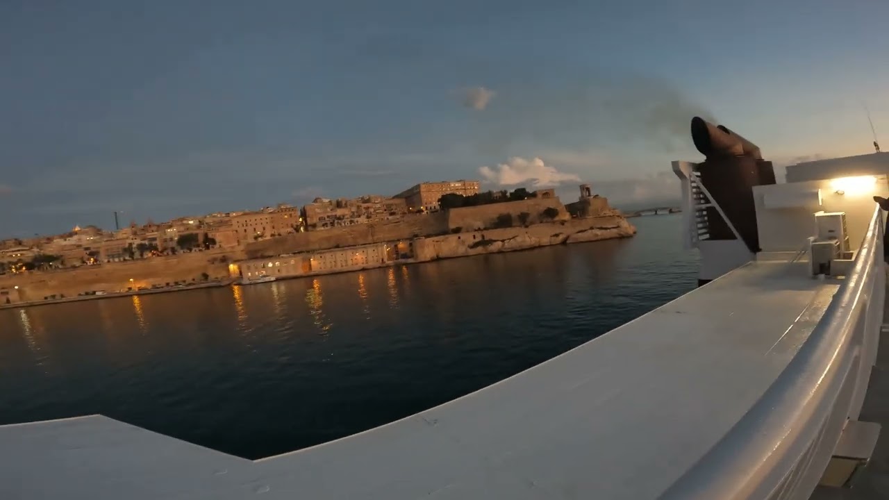 Return to Valetta Malta from Pozzallo Sicily on Virtu Ferry St. John Paul II November 2022