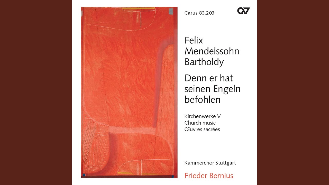 Mendelssohn: Kirchenmusik, Op. 23: I. Aus tiefer Not schrei ich zu Dir