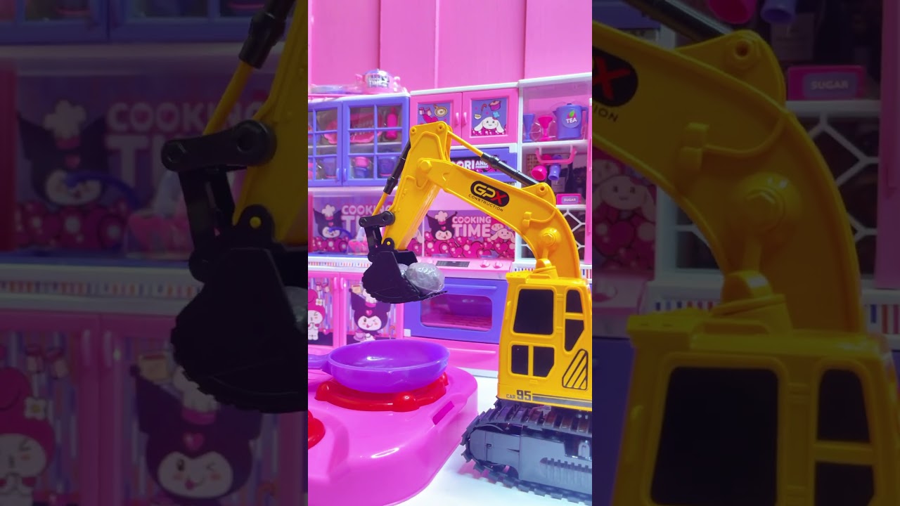 PopfinityASMR 🏗️ Excavator Cooking Meatballs