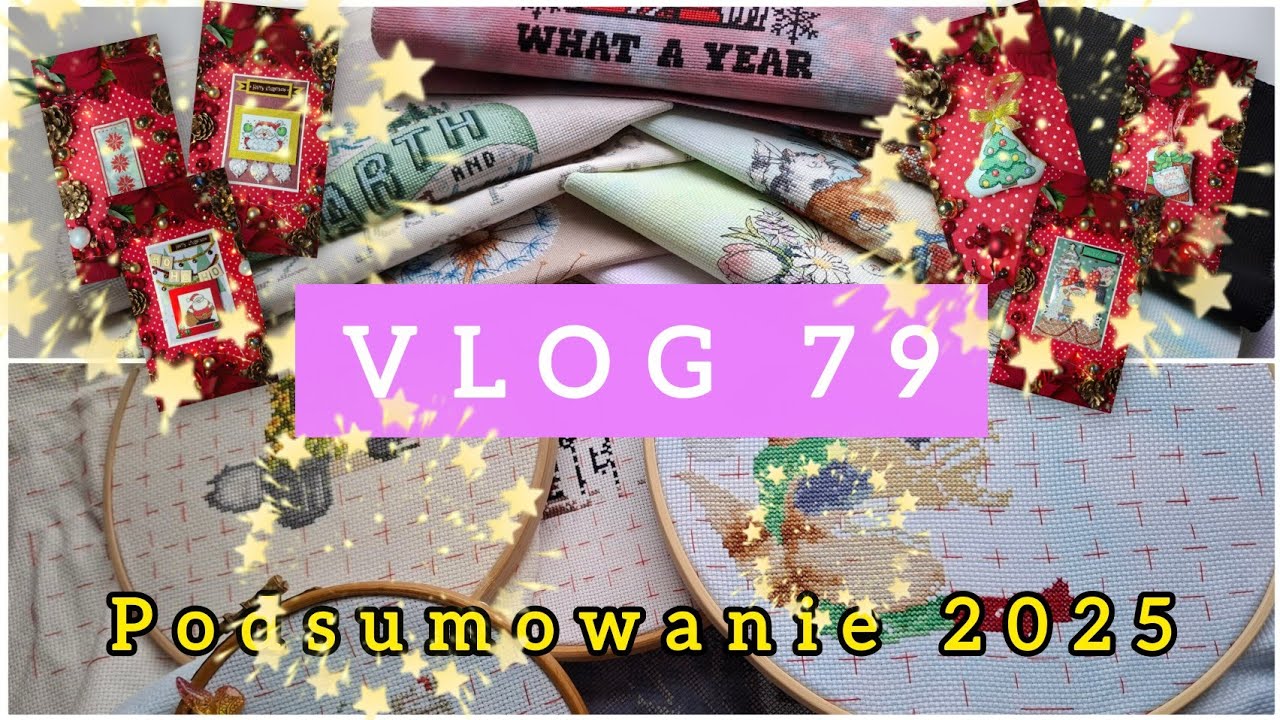 Vlog 79 z paradą finiszy 2025 i WIP- kami 🪡 #haftkrzyżykowy 