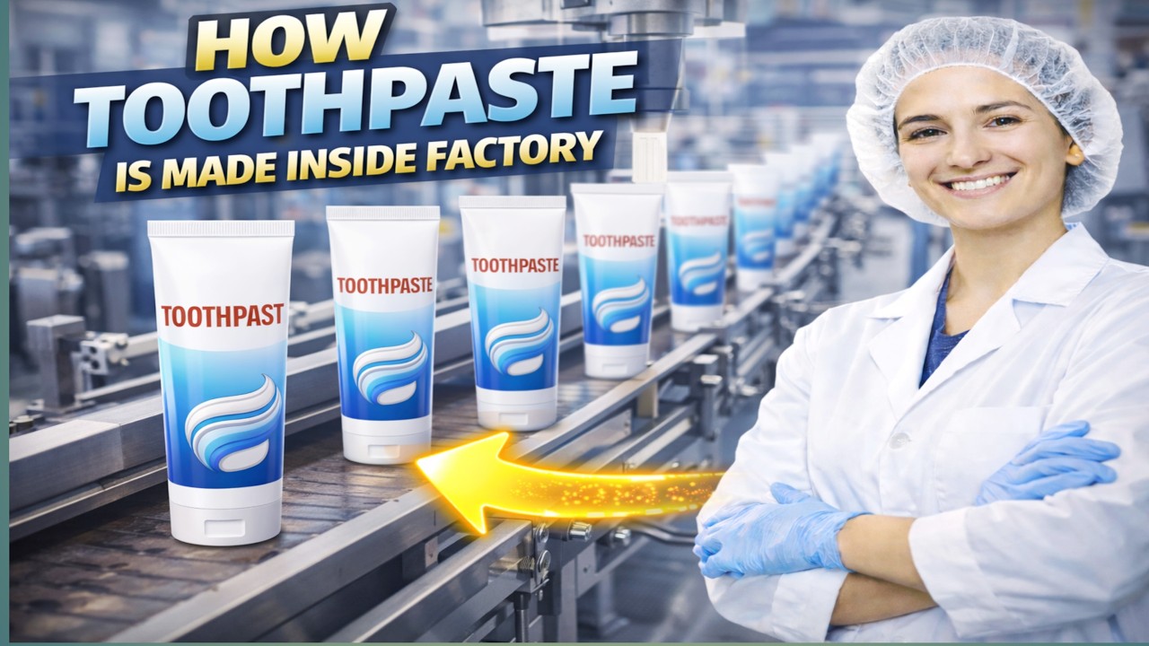 How Toothpaste Is Made Inside Factory | Toothpaste Production Process Step by Step