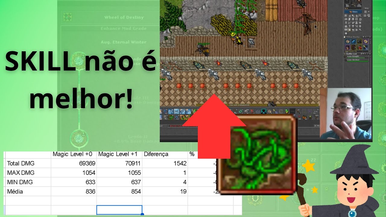 Skill Ou Damage and Healing, O que investir?