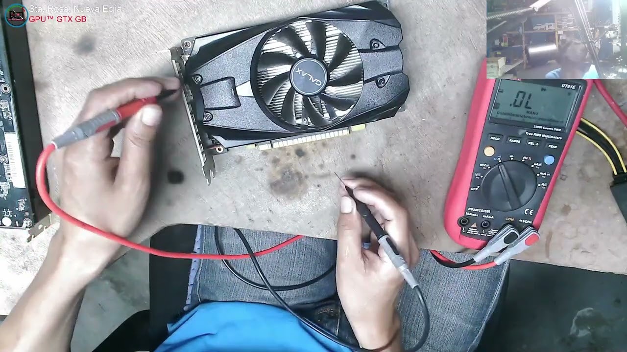 GALAX GeForce® GTX 1050 Ti OC - Graphics Card - No power, Shorted 12v, Blow h-mosfet and PWM ic