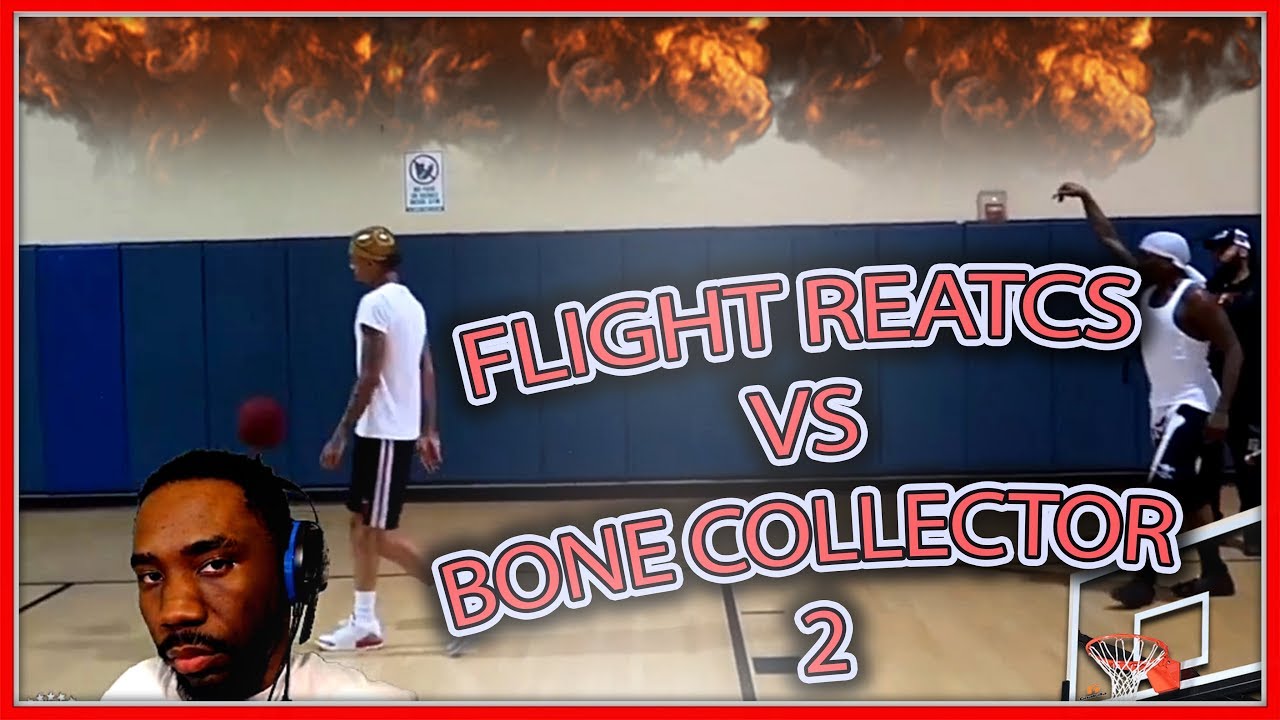 HILARIOUS 1V1! FLIGHT REACTS VS BONE COLLECTOR 2! IRL BBALL(FLOCKA REACTION) #GOMFSFB