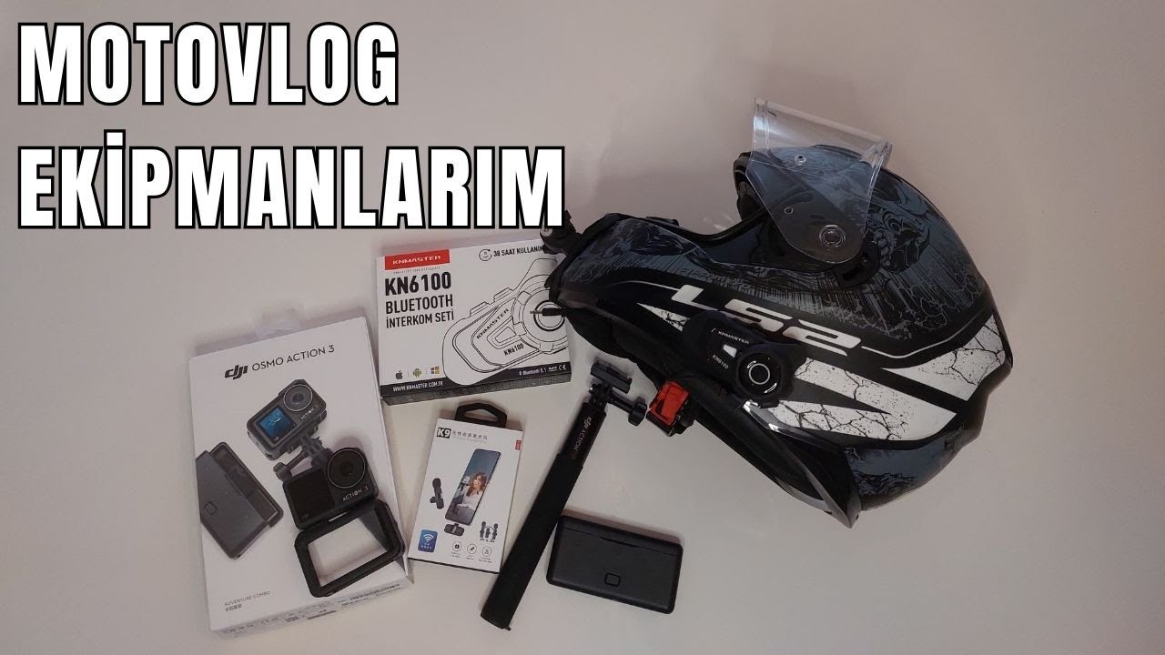 Kask Mikrofonum ve Kameram | Neden Dji Osmo Action 3 Kullanıyorum | Motovlog Ekipmanlarım