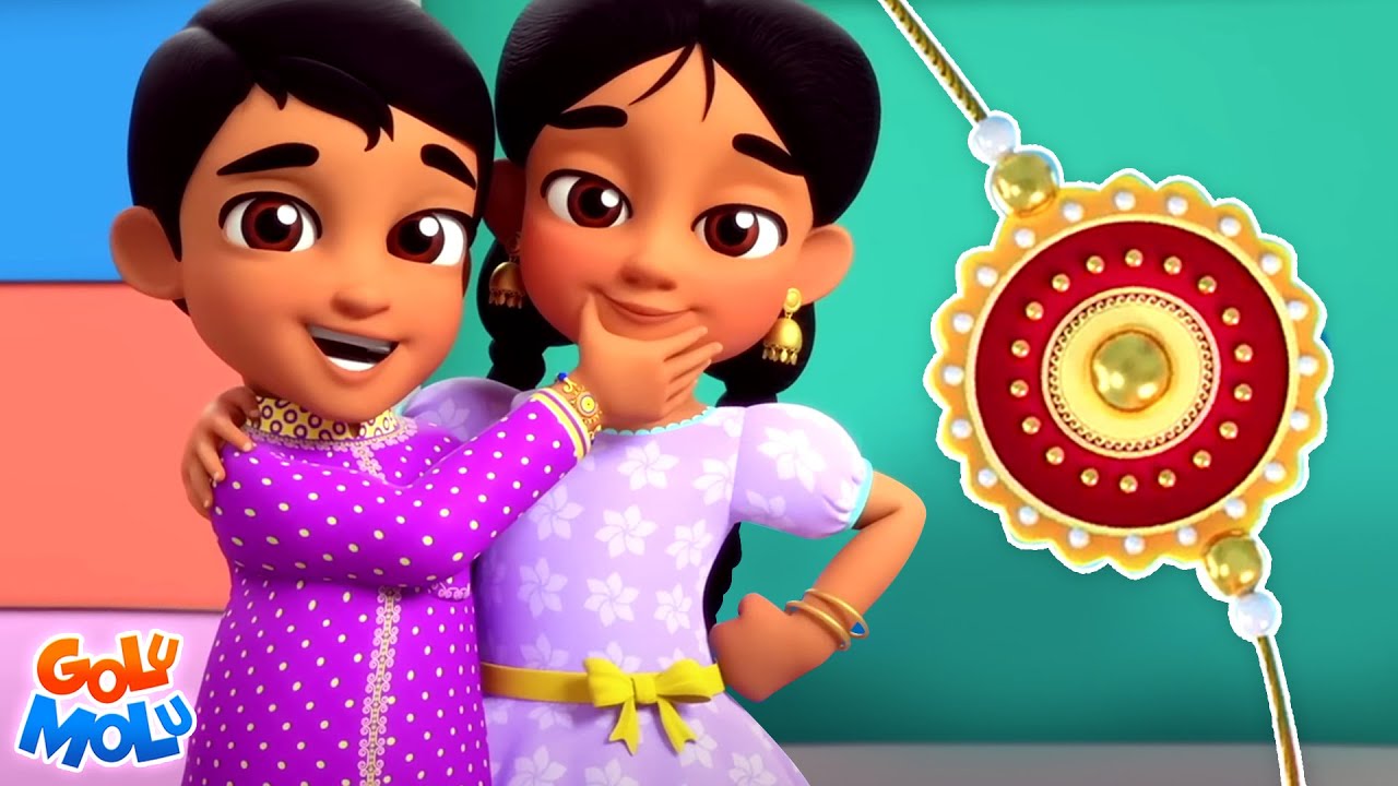 Bhai Behan Ka Pyara Tyohar, भाई बहिन का प्यारा त्यौहार, Rakhi Geet by Golu Molu Hindi Rhymes