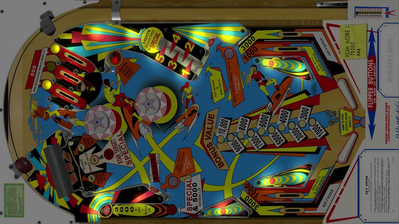 Jet Spin (Gottlieb 1977) VPX