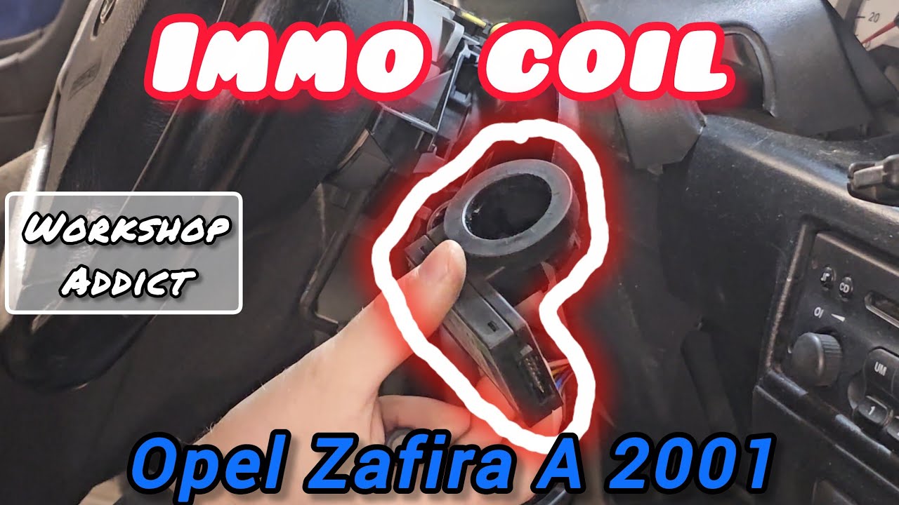 Opel Zafira A 2001 — Immobilizer Coil / Transponder Ring Location & Removal