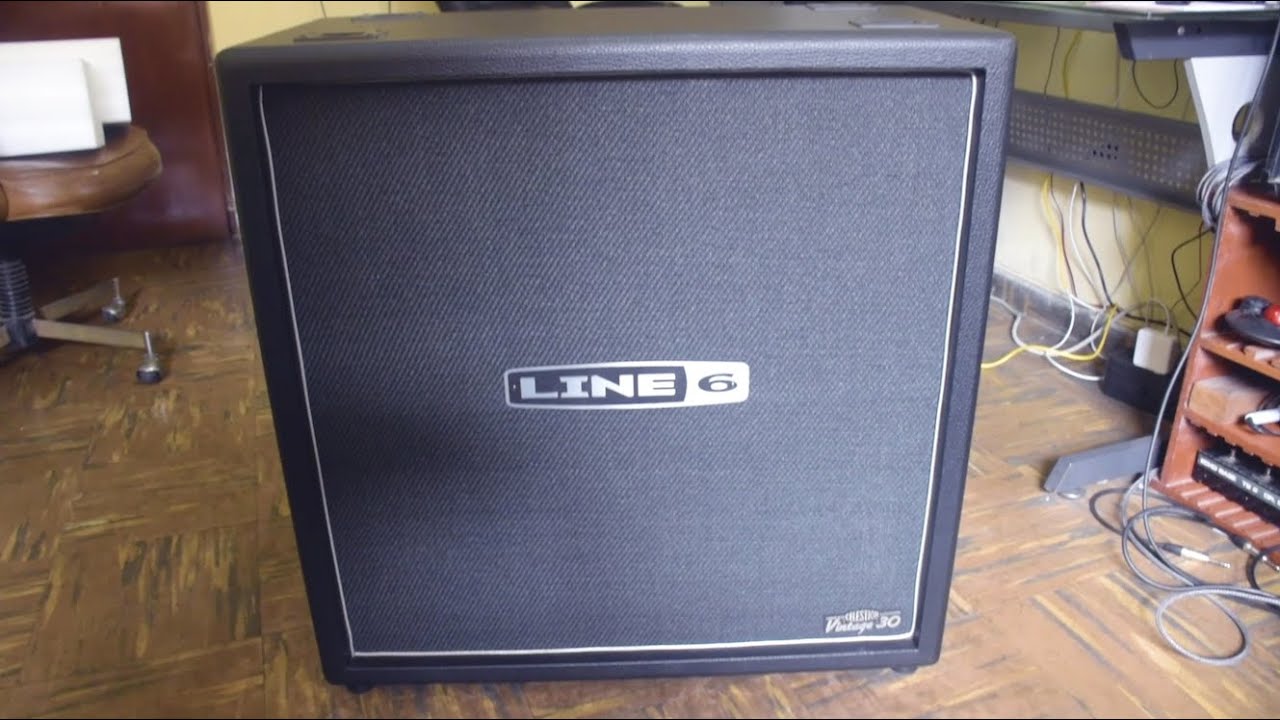Unboxing Line 6 VS 4x12 Straight Cabinet with Celestion v30