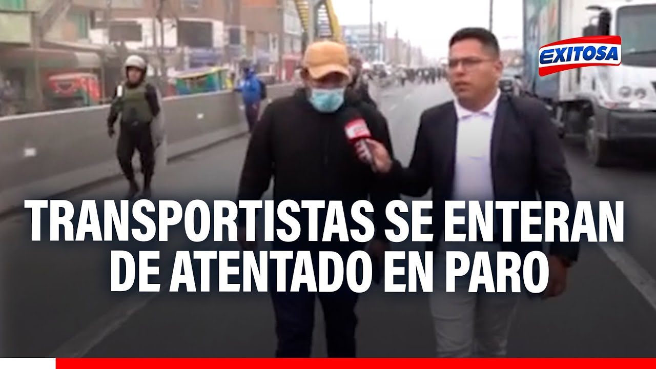 🔴🔵Transportistas se enteran EN PLENO PARO de presunto atentado con arma de fuego: 