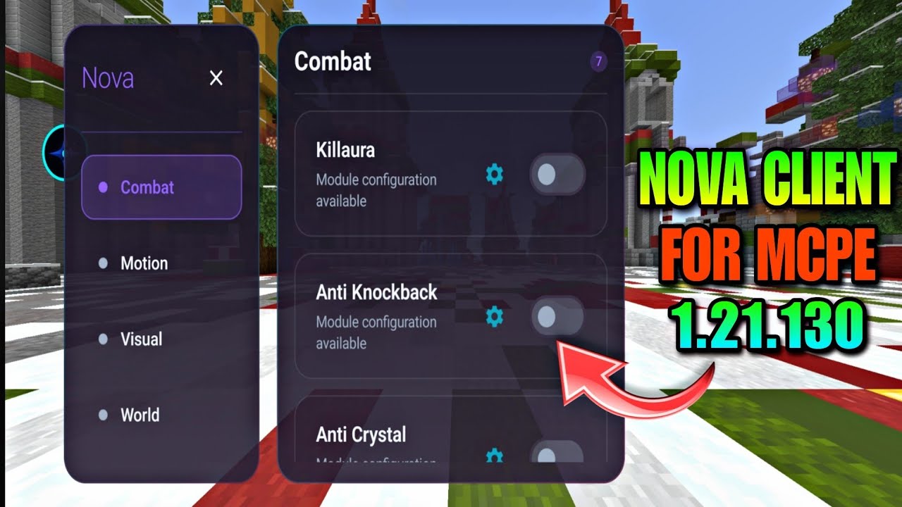 Nova Client V2.4 For MCPE 1.21.30 | MCPE *OP* MOD MENU