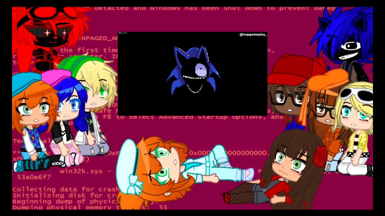 mlb reagindo a instigation (fnf vs Speed.GIF V2) (Fatal Error Sonic vs Cyclops Sonic)