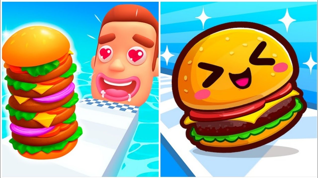 Food Run Vs Sanwich Runner MAX LEVEL Gameplay Walkthrough Merge SpeedRun Up!