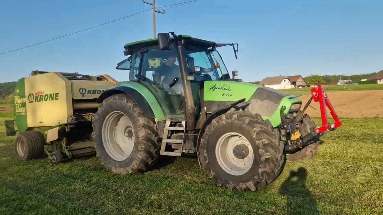 Deutz-fahr Agrotron K110 + Krone Variopack 1500