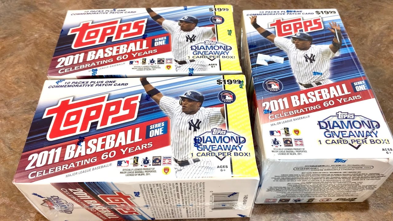 2011 TOPPS BASEBALL CARDS BLASTER BOX OPENING!  (Throwback Thursday)