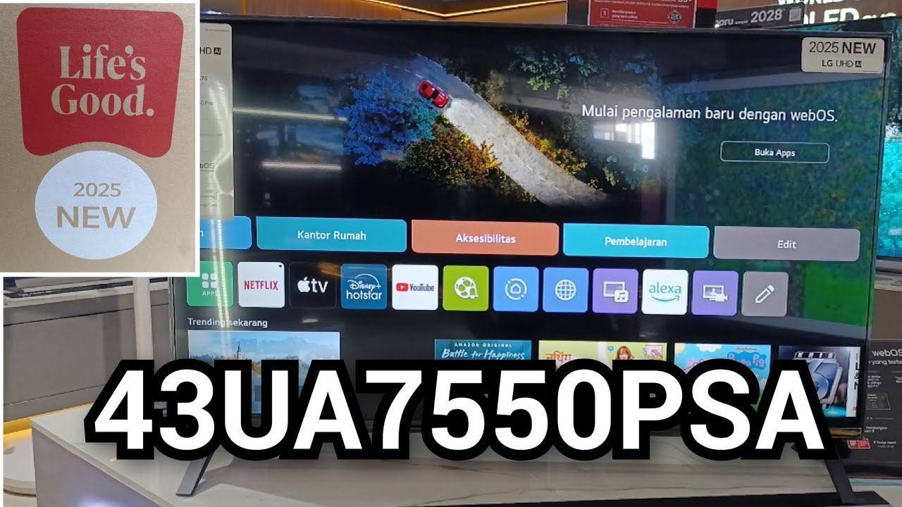 #first New 2025 Unboxing LG Smart TV 43 inch  UHD terbaru 43UA7550PSA