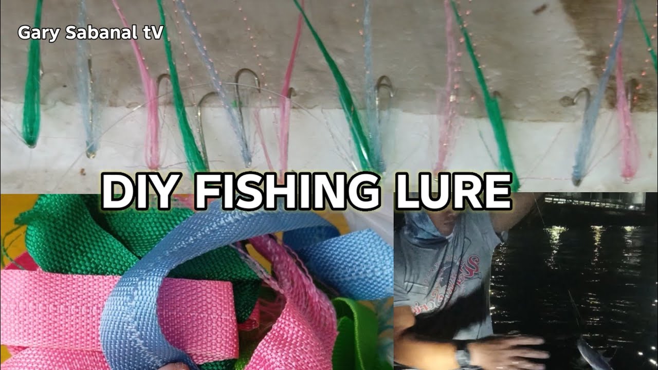 DIY/How to make fishing lure made of BAG STRAP. #diylure #fishing 