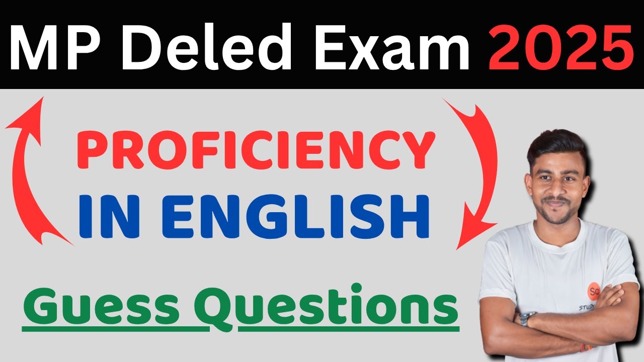proficiency in english d.el.ed 1st year | proficiency in english question answers #deled #mpdeled