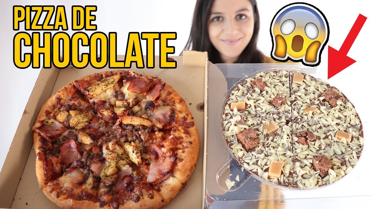 PIZZA DE CHOCOLATE vs REAL