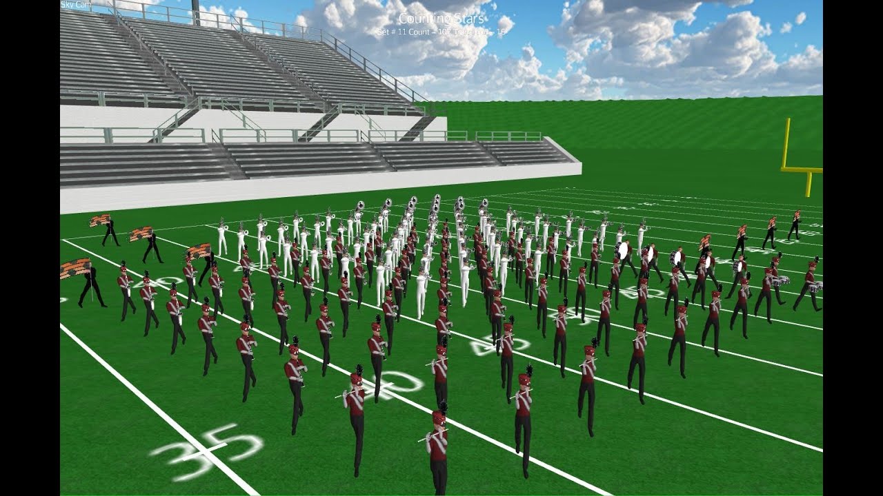Counting Stars Marching Band Drill Design