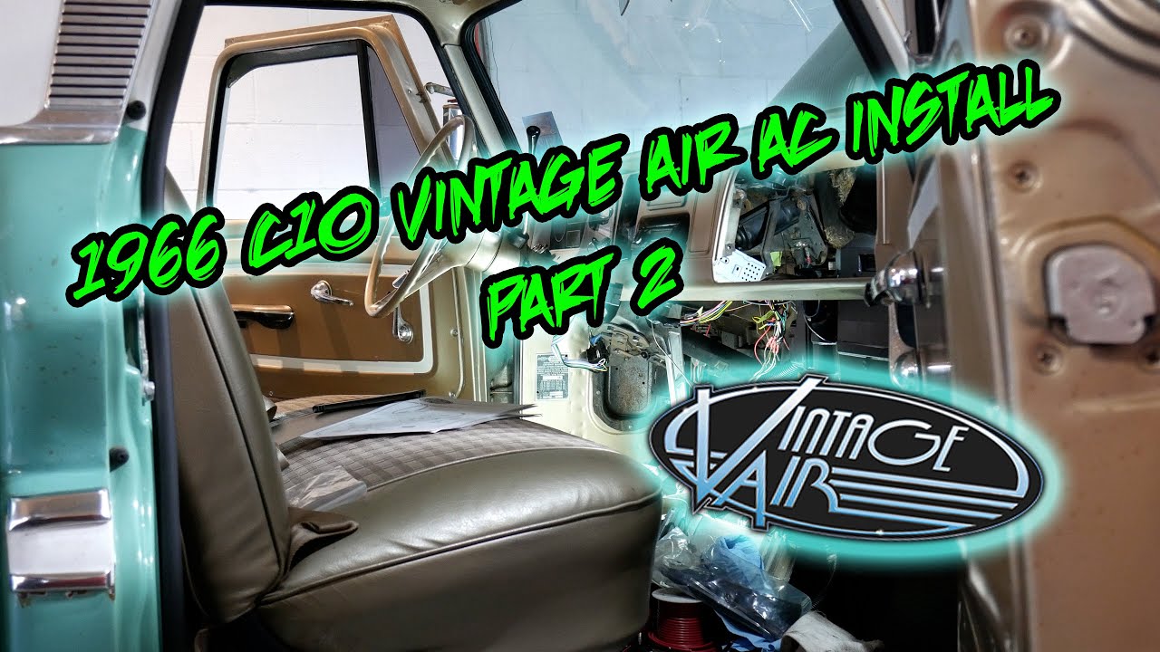 1966 C10 VINTAGE AIR AC install. #truck #classic #restoration