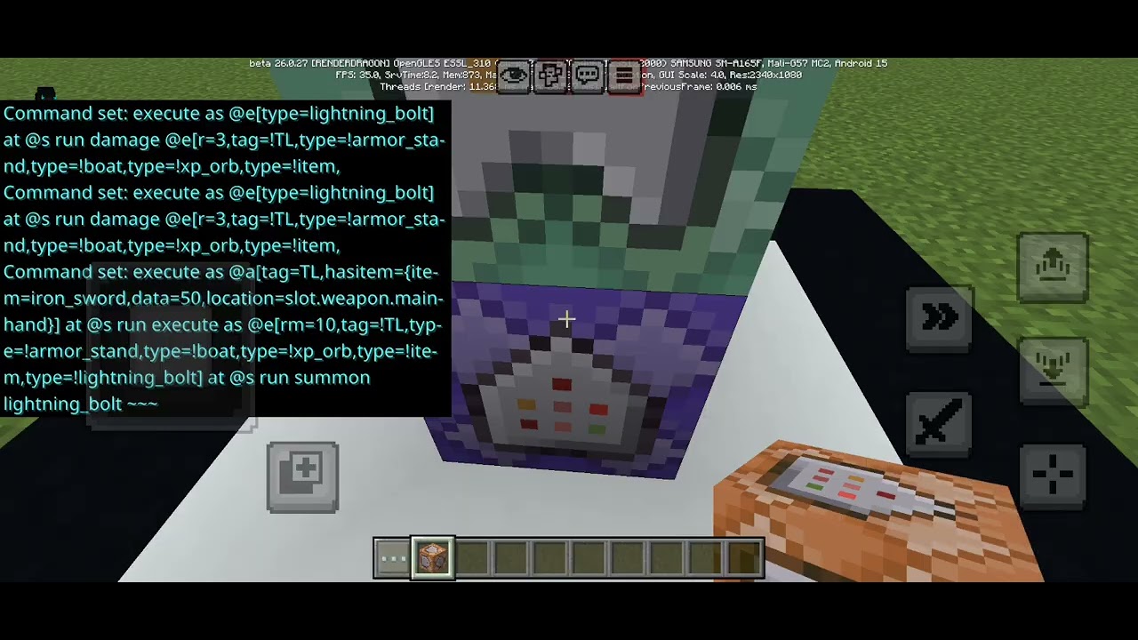 How to make a lightning sword with a specific item in minecraft 