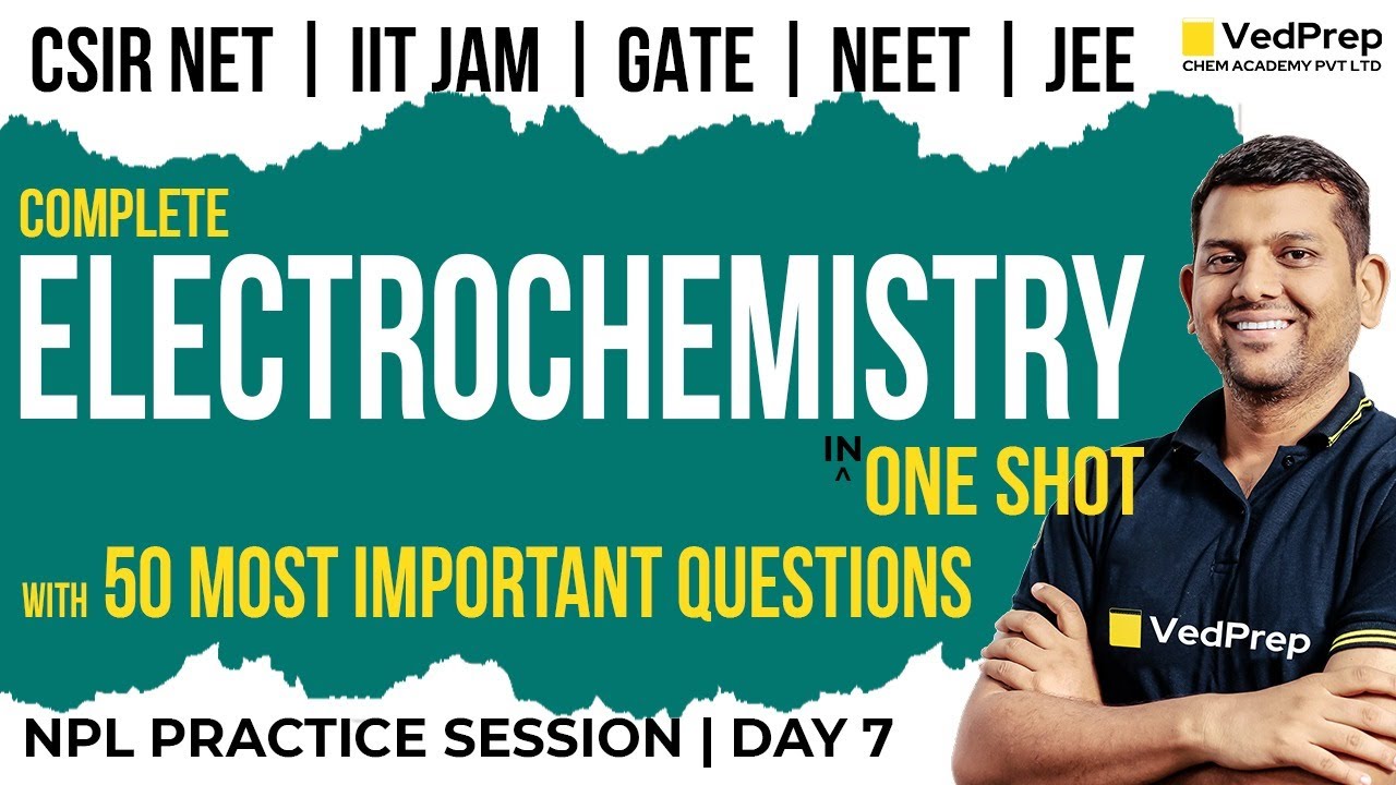 Electrochemistry | CSIR NET JUNE 2024 Chemistry |  IIT JAM | GATE Chemistry | VedPrep Chem Academy