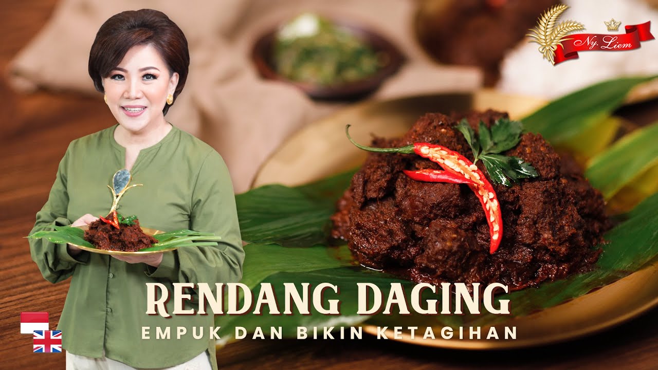 Empuk dan Bikin Ketagihan! Rendang Daging khas Padang ala Ny Liem