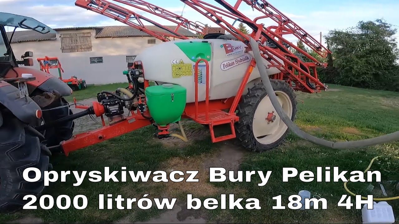Bury Pelikan 2000 Belka 18m 4H + Zetor 8441 ( Rzepak odmiana Gemini, oprysk na opadający płatek)