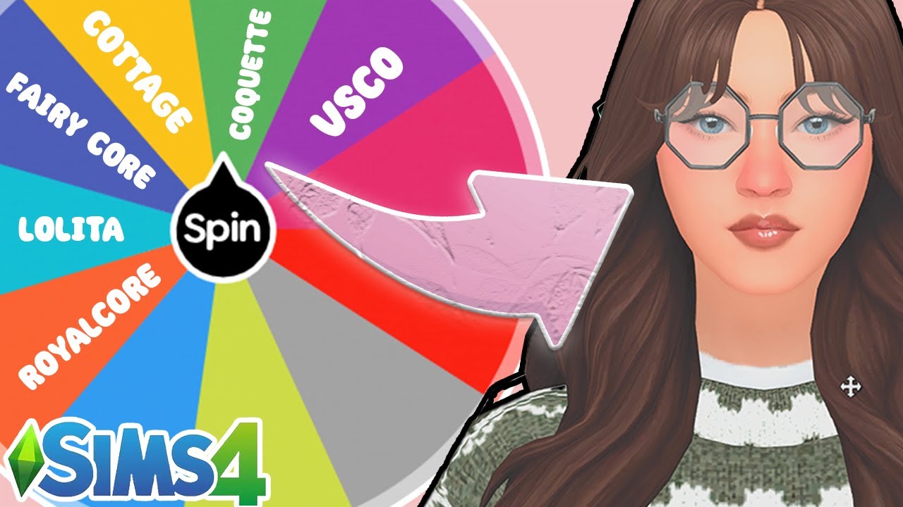 RANDOM WHEEL CHOOSES SIMS AESTHETIC | SIMS 4 CAS CHALLENGE