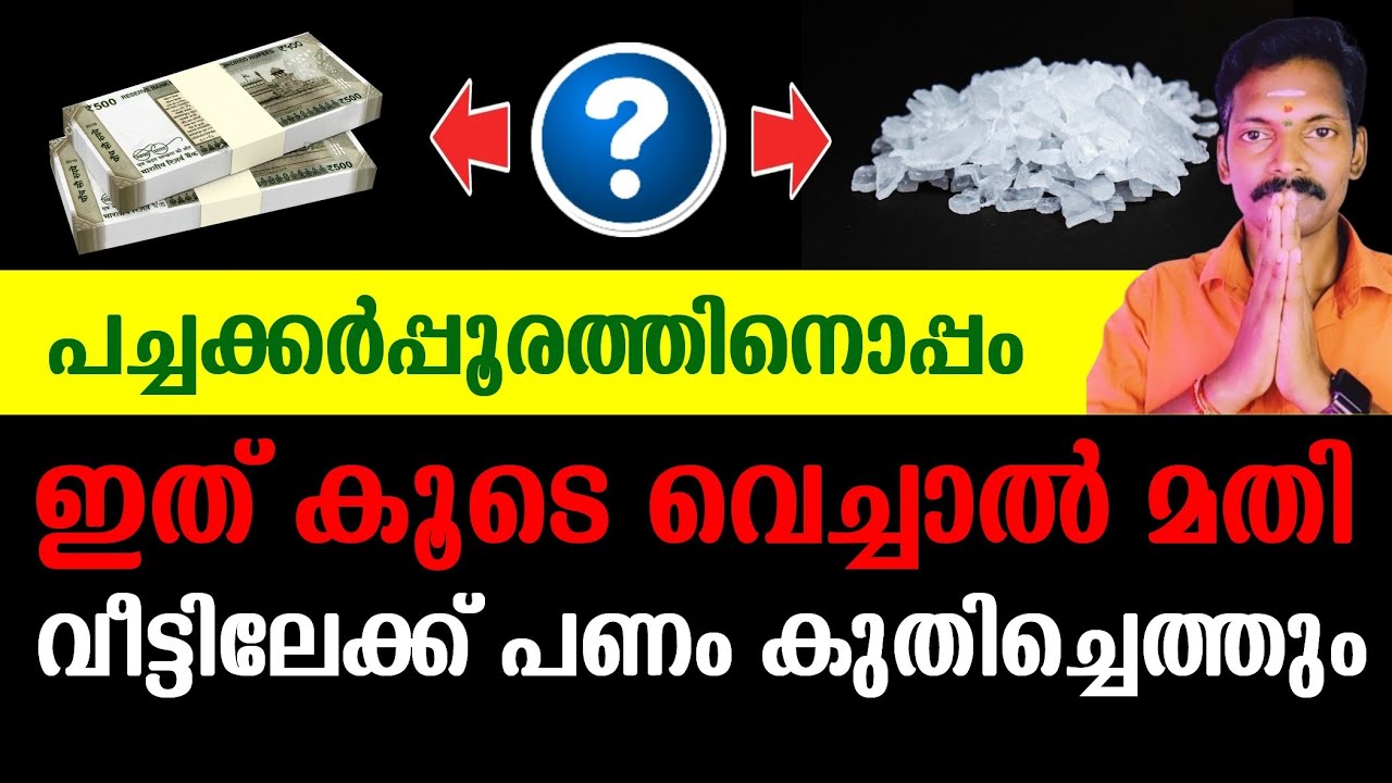 പച്ചക്കർപ്പൂരത്തിനൊപ്പം ഇതുകൂടെ വെച്ചാൽ മതി,വീട്ടിലേക്ക് ധനം കുതിച്ചെത്തും! Money attraction.