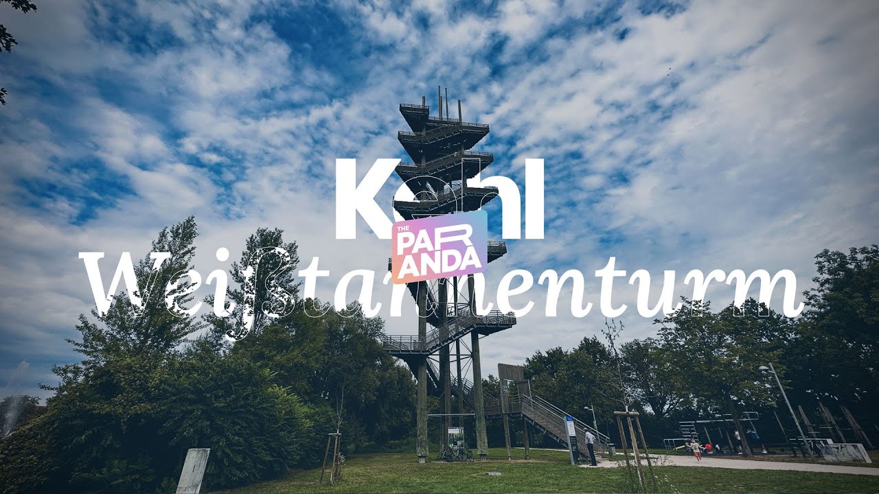 4K - Kehl, Germany 🇩🇪  - Walking to the famous viewpoint Weißtannenturm