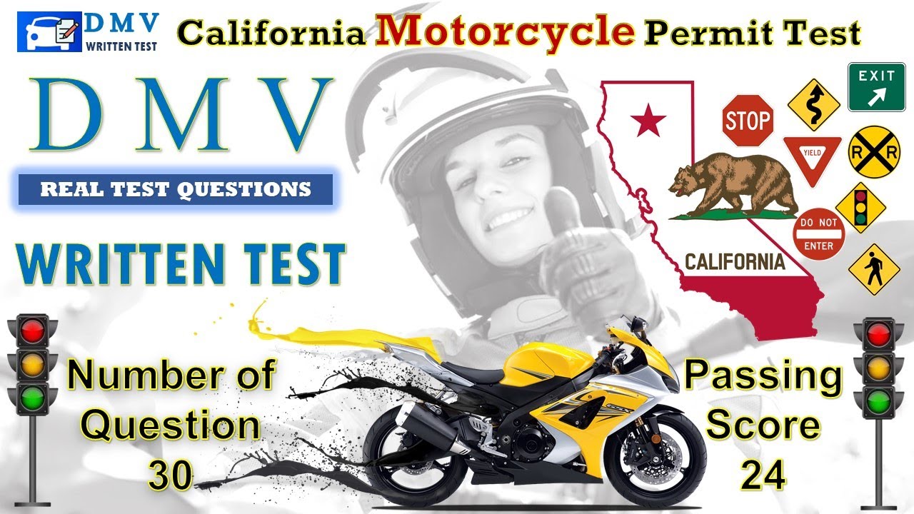 California DMV Motorcycle Permit Test#2