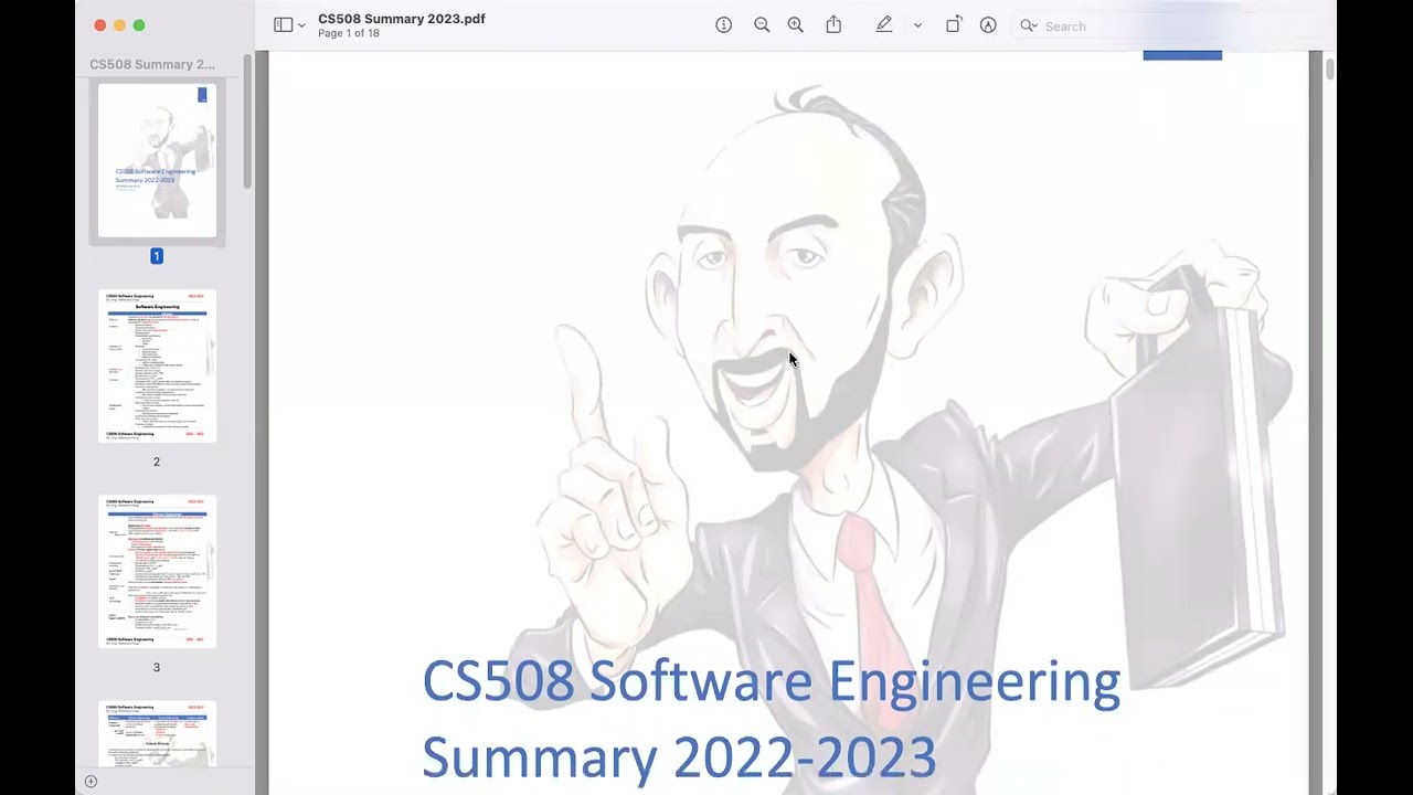 CS508 Software Engineering Summary 2023 Part 1
