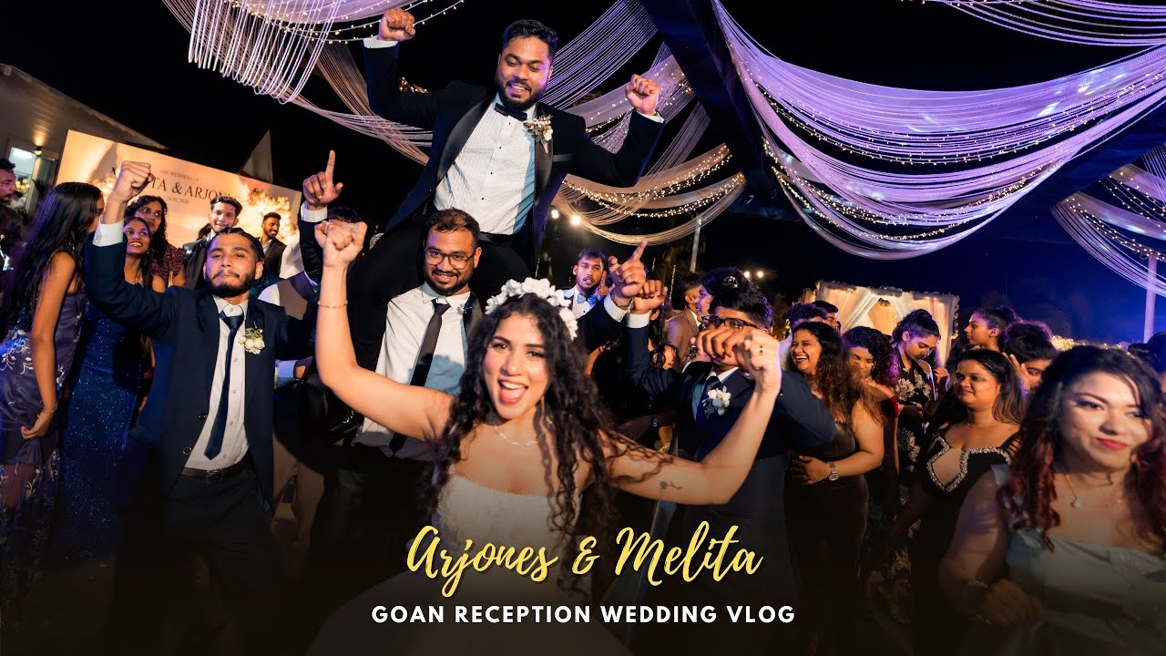 True Blue Band Sets the Dance Floor on Fire | Arjones & Melita Wedding Reception Vlog @truebluegoa⁩