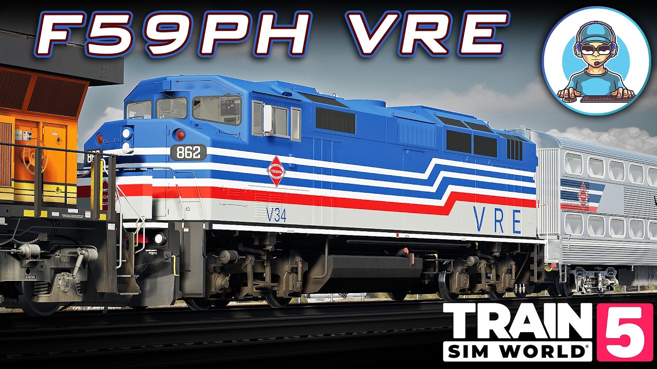 Helping an EMD F59PH VRE (Custom Livery) @TrainSimWorld ​