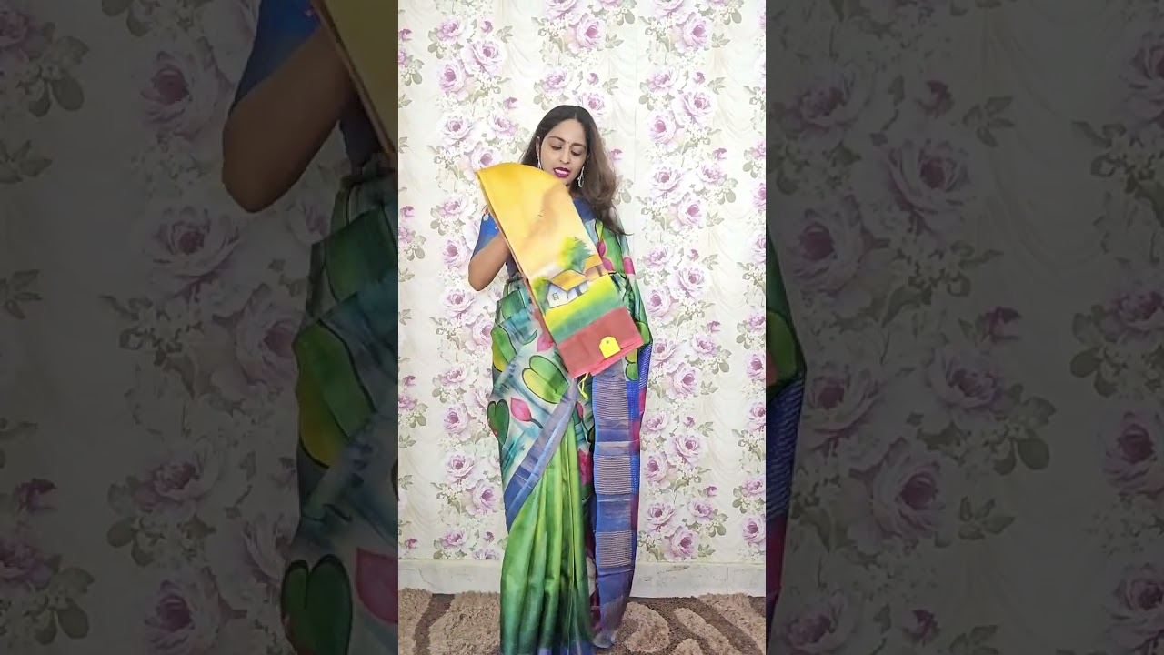 SILK MARK KATAN SILK AND ZARI TUSSAR SAREES WITH HANDBRUSH PAINTINGS.....