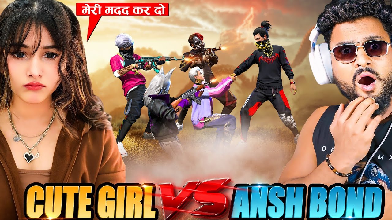 Biggest Youtube Live Streamer😱Girl Vs Ansh Bond On Live Open Challenge आजा Noob😤1 vs 50 में !!