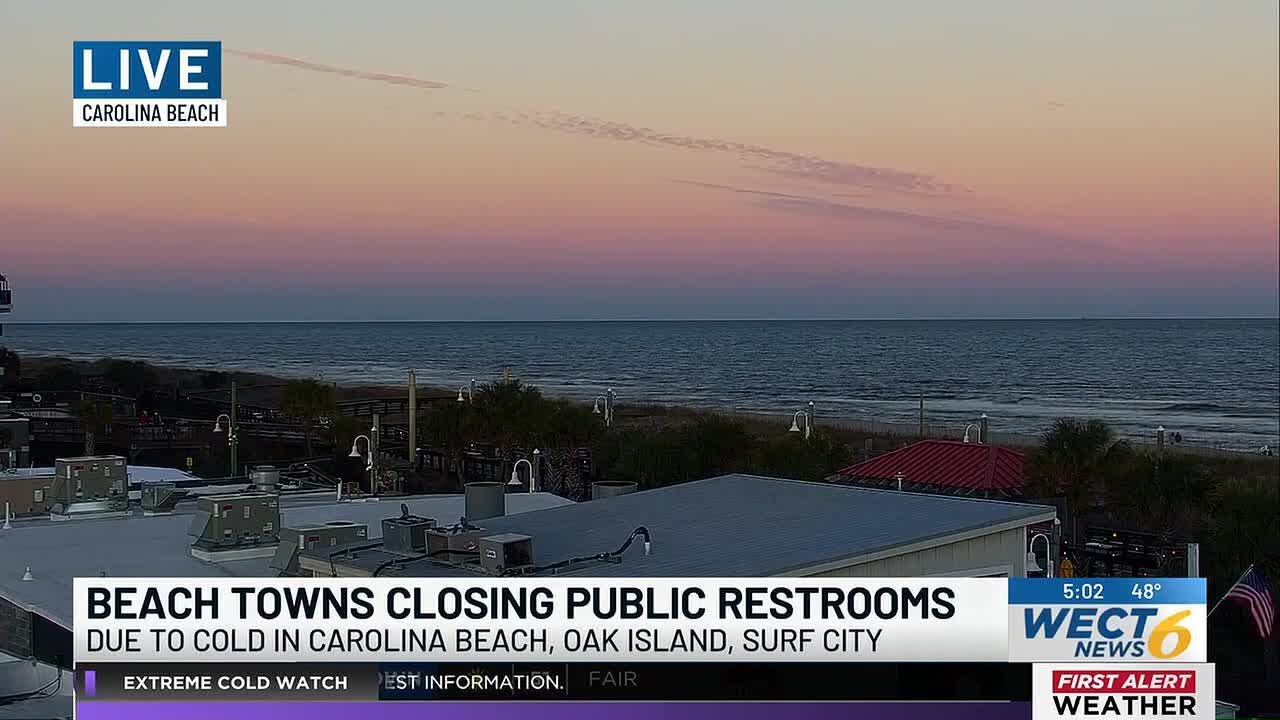 Cape Fear beach towns to close public restrooms during freezing weather