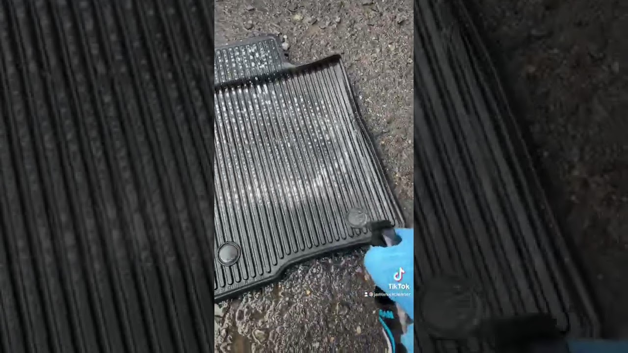 Как чистить резиновые коврики!!