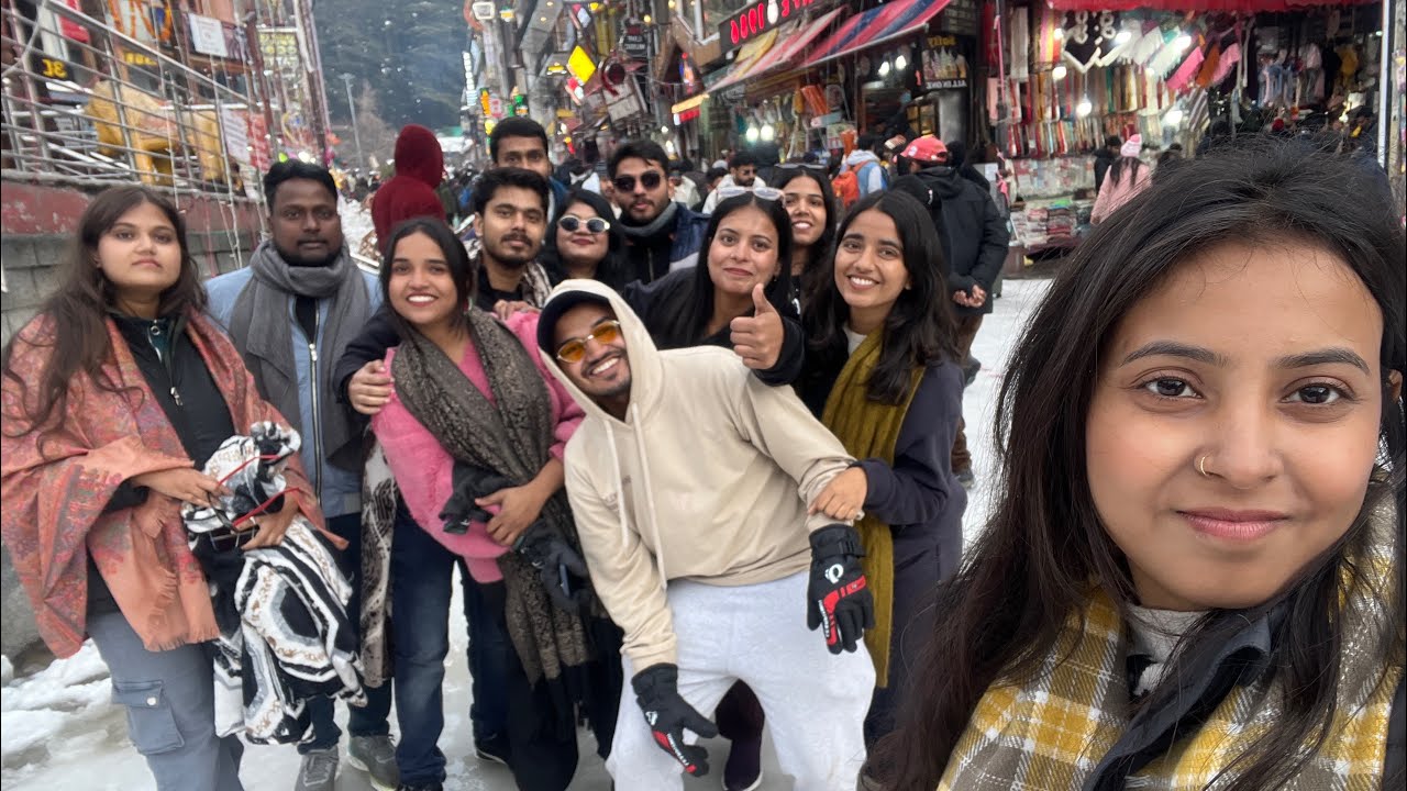 Manali Mai hua snowfall 🥶 || manali day 3 ||