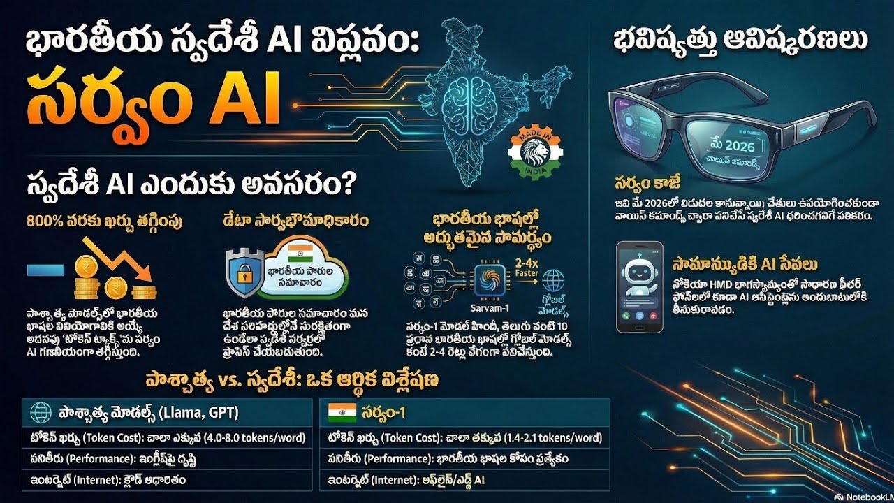 భారతదేశపు సొంత AI విప్లవం: సర్వమ్ (Sarvam) AI గురించి పూర్తి వివరాలు