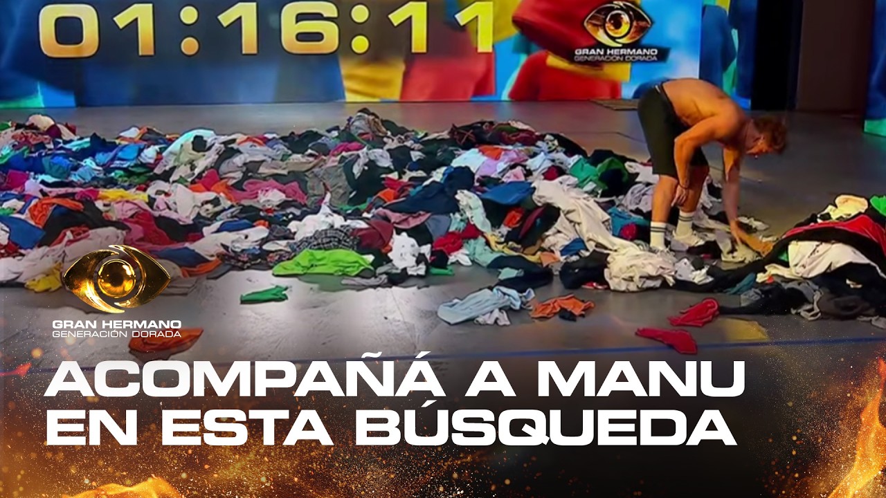 20 minutos de Manu buscando su remera para terminar la prueba semanal - Gran Hermano 2026