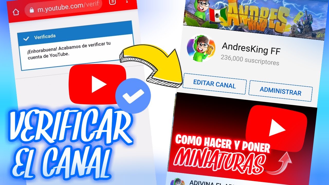 COMO VERIFICAR UN CANAL DE YOUTUBE | HABILITAR MINIATURAS PERSONALIZADAS DESDE CELULAR