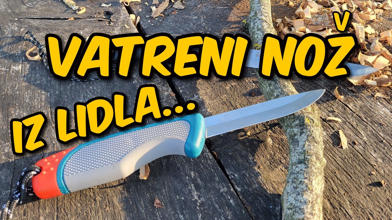 Outdoor nož iz Lidla s firesteelom za 6.99€ #outdoor #camping #kampiranje #bushcraft #nature #knife
