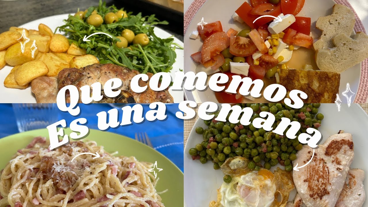 Que comemos en una semana siendo 4..Recetas, organización etc…