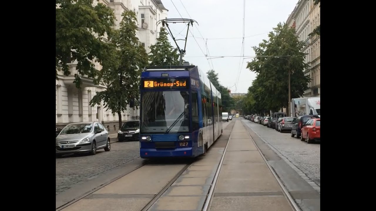 LVB Straßenbahn Leipzig Linie 2 nach Grünau Süd