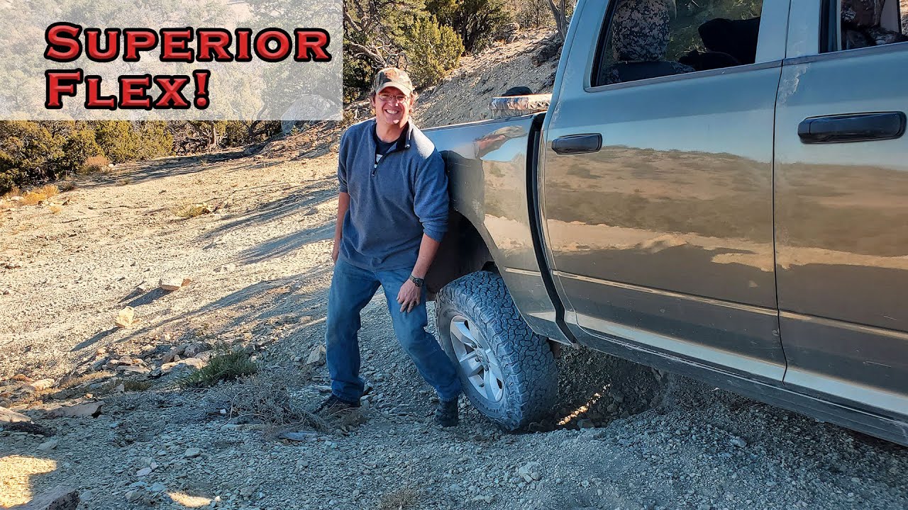 Ram 1500 has Superior Flex on the Escalante Canyon Rim Road | Colorado Off Road Trails
