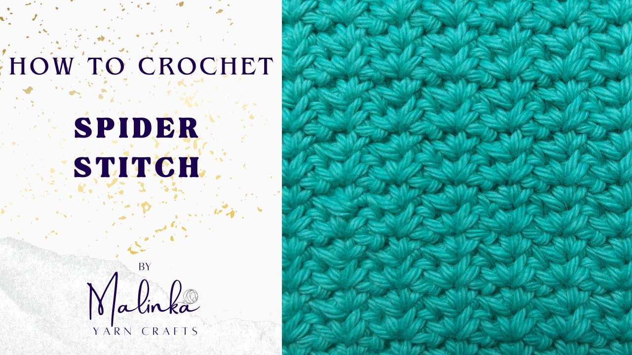How To Crochet The Spider Stitch. Spider Stitch Crochet Tutorial.