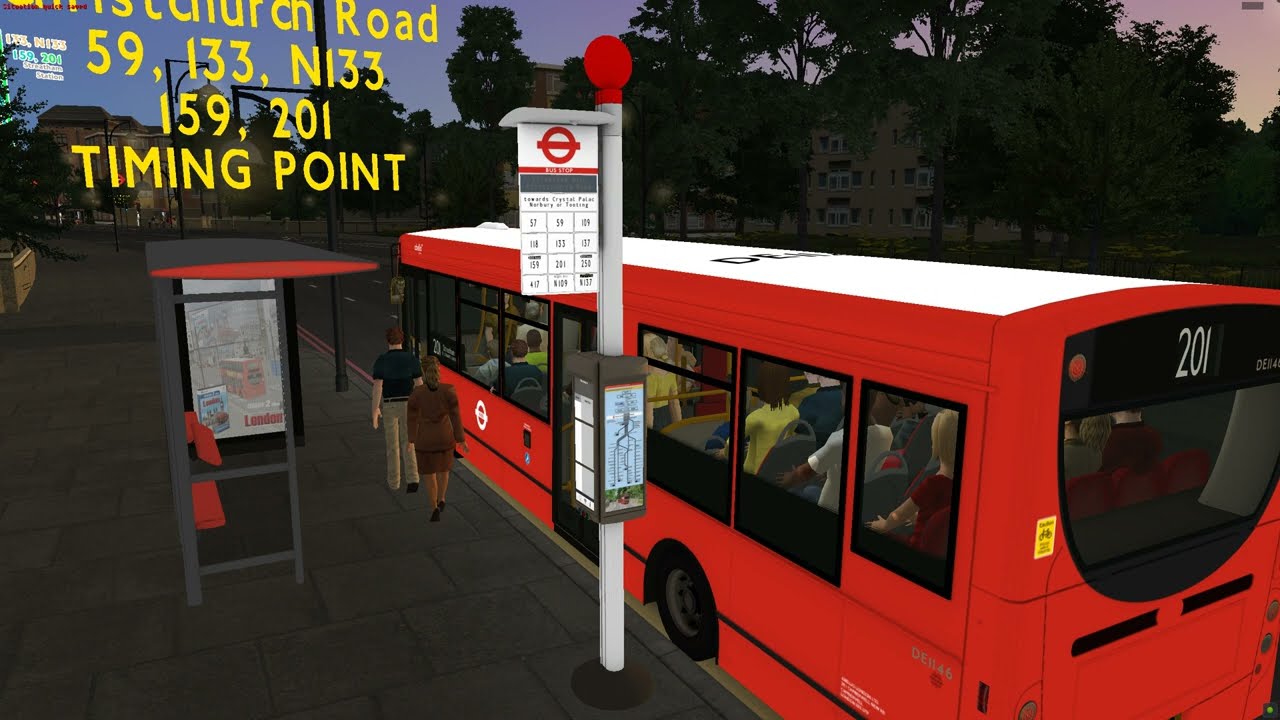 OMSI 2 on the route 201 on city bus 200
